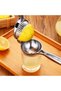 Stainless Steel Lemon and Lime Squeezer 304 Heavy Duty Steel Lemon Squeezer Bar Lime Squeezer Palm-Sized Comfortable Grip - 4