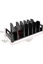 Silk Route - Pot and Pan Organizer, Desktop Pot Lid Holder Pot Organizers Inside Cabinet, Dish Organizer for Cabinet for Kitchen, Black - 2