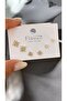 Minimal Zircon Stone Earring Set