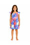 Girl's Viscose Shorts Jumpsuit Ruffled Collar Lace-Up Summer Jumpsuit