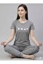 Summer 100% Combed Cotton Women's Soft Pandan Pattern Home Wear - 2