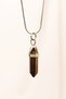 Tiger Eye Natural Stone Chain Handmade Designed Pendant: 3.5 cm Chain: 20 cm Boxed
