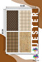 ملصقات Girly Brown مكونة من 4 أوراق، ملصقات، دفتر يوميات، أجندة، مخطط، دفتر ملاحظات، سكرابوك - 5