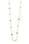 Colorful beaded chain necklace - gold - 2