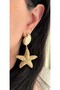 Diva Charm Sea Shell Straw Women's Earrings - 4