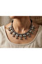 Antique Oxidized Silver Elephant Motif Choker Necklace with Adjustable Black Thread | Tribal Ethnic Statement Jewelry