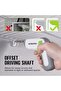 3.6 V Electric Screwdriver Set with Offset Driving Shaft, 24 pcs 6 Nm Cordless Screwdriver Kit with Rechargeable Battery & LED Light, Mini Electric Screwdriver with Carrying Case - 6