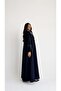 Mw2103 Abaya Blazer with High Quality Crepe and Stripe Material - 3