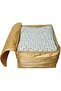 Saree Cover With Front Window, Satin Storage Organizer, Pack of 2, 10 Inch Height,GOLDEN - 6