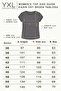 Women's Plus Size Lycra V-Neck Line Patterned Short-Sleeved Mother T-Shirt with Elastic Hem Combed Cotton Blouse - 8