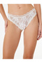 Lace Ruffle Detailed Comfortable Fit Bridal Brazilian Panties - 3