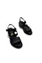 Genuine Leather Orthopedic Women's Sandals – Low Heeled Casual & Summer Comfortable Stylish Sandals with Stitching Detail - 7