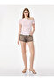 Viscose Blended Asymmetric Boat Neck Double Short Sleeve T-Shirt - 2