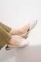 Aline White Color Lace Women's Ballerinas - 4