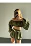 Santorini Gold Chain Detailed Shorts Set - 3