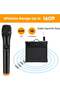 UHF Dual Wireless Microphone System - Portable Handheld Karaoke Mic with Rechargeable Receiver - 4