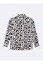Patterned Buttoned Brown Shirt - 2
