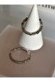 Vip Silver Cube Row Modern Style Tarnish Resistant Steel Hoop Earrings - 2