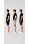 Men's 3-Piece Shorts Set Black Gray Smoked Relaxed Fit Casual Shorts - 2