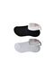 Glb-Stl41414 Black Gray and White Women's Ballerina Socks 6 Pairs - 3