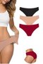 Glb-Stl41414 3 Pieces Women's Seamless Laser Cut Flexible Non-Marking Panties S6