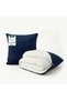 ® DIY Sherpa Blanket 160x220cm - Ultra-Soft Velvet Throw Blanket with Zip Enclosure, Navy Blue