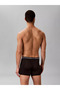 Men's Cotton Slim Fit 3-Piece Black Boxer Briefs with Elastic Waistband - 4