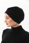 Women's Crystal Stone Detailed Drawstring Outer Bonnet, Casual and Stylish Combination Bonnet - 5