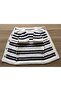 Seamless Hand Knitted White Color Baby Vest with Navy Blue Pattern - 5