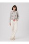 Women's Long Sleeve Cherry Detailed Lace-Up Shirt - 6