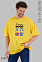 Unisex Crew Neck Tom Printed Cotton Oversize Short Sleeve T-Shirt