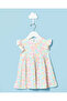 Infant Girls White Printed Dress