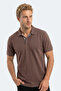Zodiacs Men's Polo Neck Coffee T-Shirt - 6