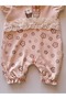 Baby Girl Floral Summer Romper with Scallop Lace - 100% Cotton - 3