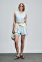 1212100121 Celıa Women's Shorts Blue - 6