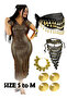 Handmade Oriental belly dance costume with 5 pcs set of accessories smooth comfortable movement size from small-medium, belly dance costume traditional Lebanese Turkish Egyptian jalabiya, galabeya