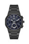 Black steel band men's wristwatch fm40164a-v3 - active functions, waterproof, gift boxed