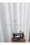 Exculusive Melike Ironing-Free Wrinkle-Free Plain 2 Layer Pleated Tulle Curtain - 4