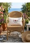 Seashell Patterned Summer Letter Embroidered Cushion Cover -30X50Cm - Summer Embroidery Decorative Cushion Cover