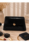 Mirella Leather Women's Bag Croco Black