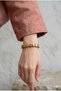 Wood Jasper Natural Stone Women's Rolex Bracelet for Virgo, Capricorn and Taurus Zodiac Signs