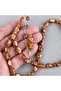 Galalit Egg Cut 8.5X12Mm Prayer Beads - Pearlescent Light Brown - 2