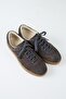 Calijero Men's Genuine Leather Lace-Up Anthracite Sneakers - 3