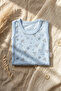 Baby Light Blue Nautical Patterned Sleeveless 100% Cotton Snap-On Bodysuit - Marine Series - 6