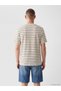 Vizyon New Season Crew Neck Striped Men's Knitwear T-Shirt - 4