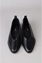 Seç 8110 genuine leather women's flat shoe black - 4