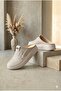 Women's Beige Sneaker Casual Slippers - 2