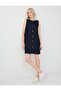 Dark Indigo Blue 100% Cotton Sleeveless Denim Dress