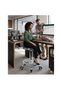 Bar Stool Chair with Steel Base | Adjustable Height Bar Chair Comfortable Footrest & 360° Swivel Chair - 3