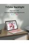 iPad 11th/10th Generation Case with Keyboard, 7 Colors Backlit Wireless Detachable with Multi-Touch - 3